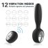 Aixiasia Dylon-Remote - draadloze anale vibrator, oplaadbaar (zwart)