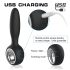 Aixiasia Dylon-Remote - draadloze anale vibrator, oplaadbaar (zwart)