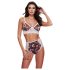Baci - Bloemrijke kanten bh-set met hoge taille