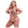 Baci Plus Size - bloemen, kanten bh en slip