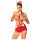 / Obsessive Ms Reindy - dames rendier kostuum set (2-delig) - rood - M/L