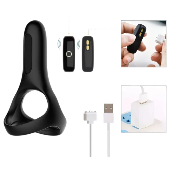 Magic Motion Rise - vibrerende penisring - oplaadbaar - zwart