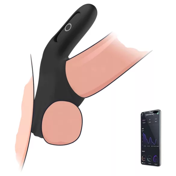 Magic Motion Rise - vibrerende penisring - oplaadbaar - zwart