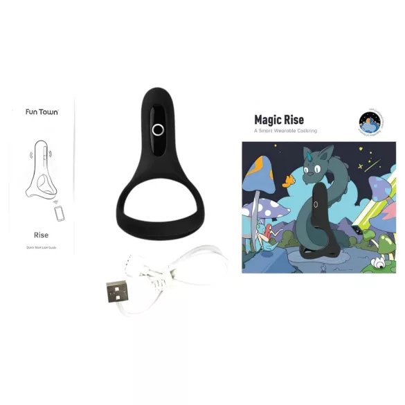 Magic Motion Rise - vibrerende penisring - oplaadbaar - zwart