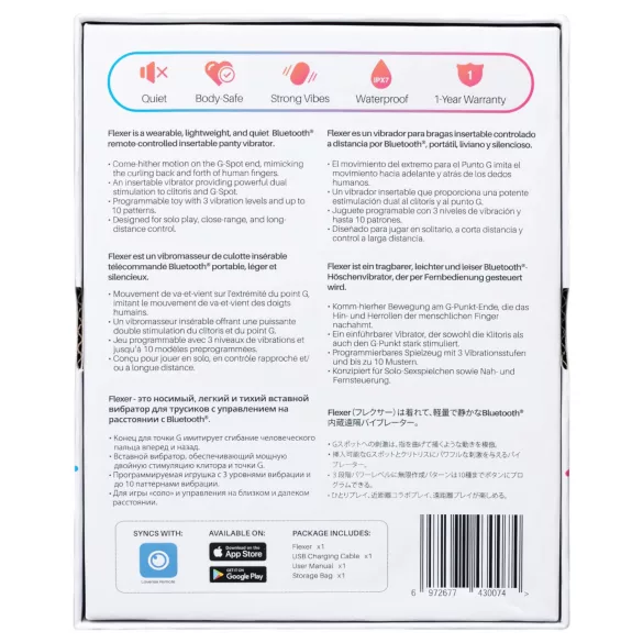 LOVENSE Flexer Slipje - oplaadbare 2-in-1 vibrator (roze)