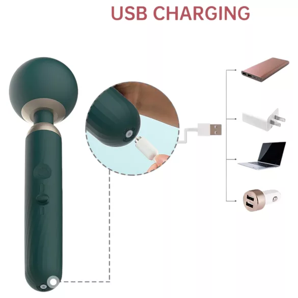 Magic Motion Zenith - vibrator massager - app bediening - siliconen groen