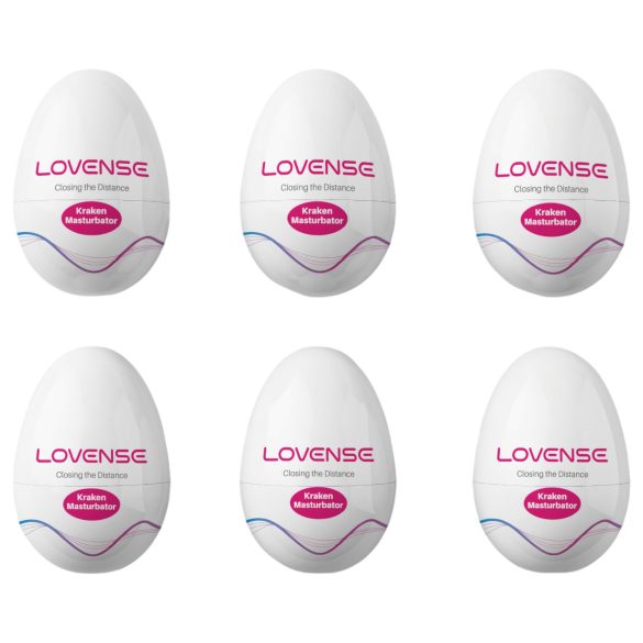LOVENSE Kraken - Ei Masturbator - 6 stuks (wit)