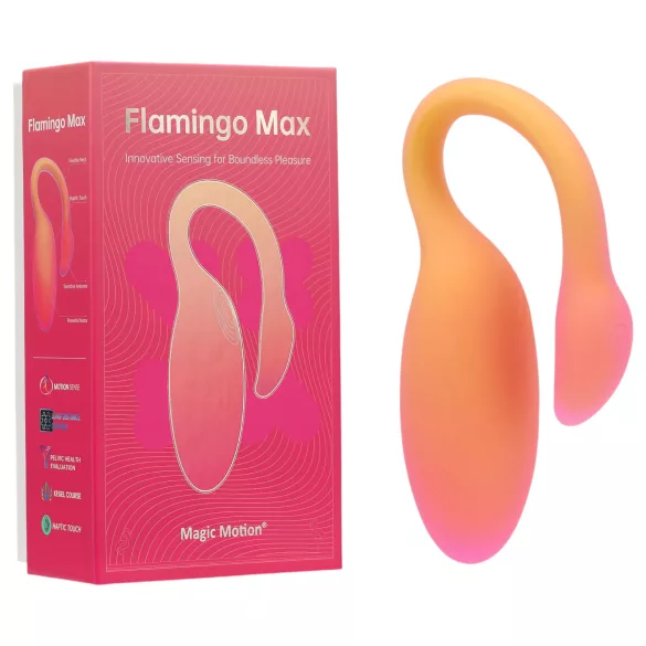 Magic Motion Flamingo Max - vibrerend ei met app - siliconen - oranje