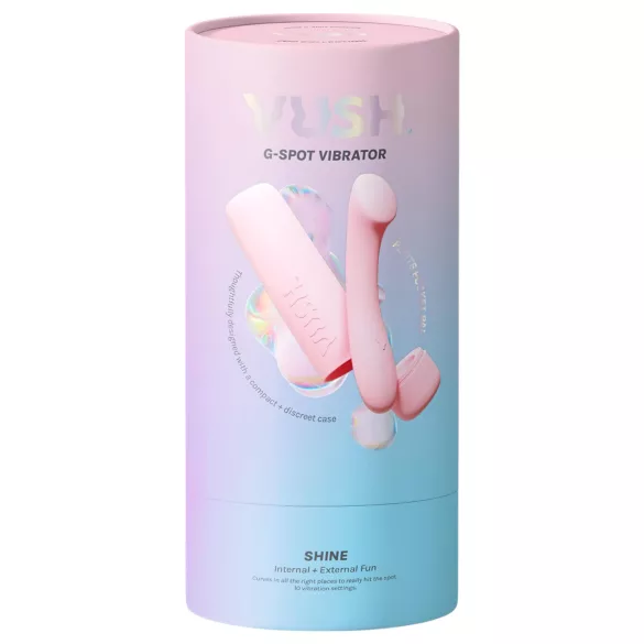 Vush Pop Shine - oplaadbare G-spot vibrator - waterdicht - roze