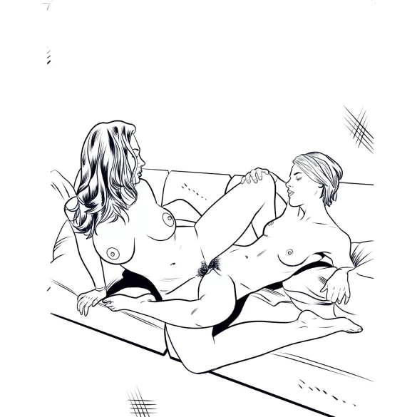WoodRocket - Lesbische porno volwassenen seks kleurboek