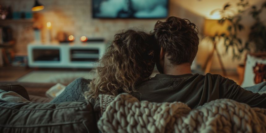 Stel kijkt samen naar een erotische film - lovesexshop.nl sex shop