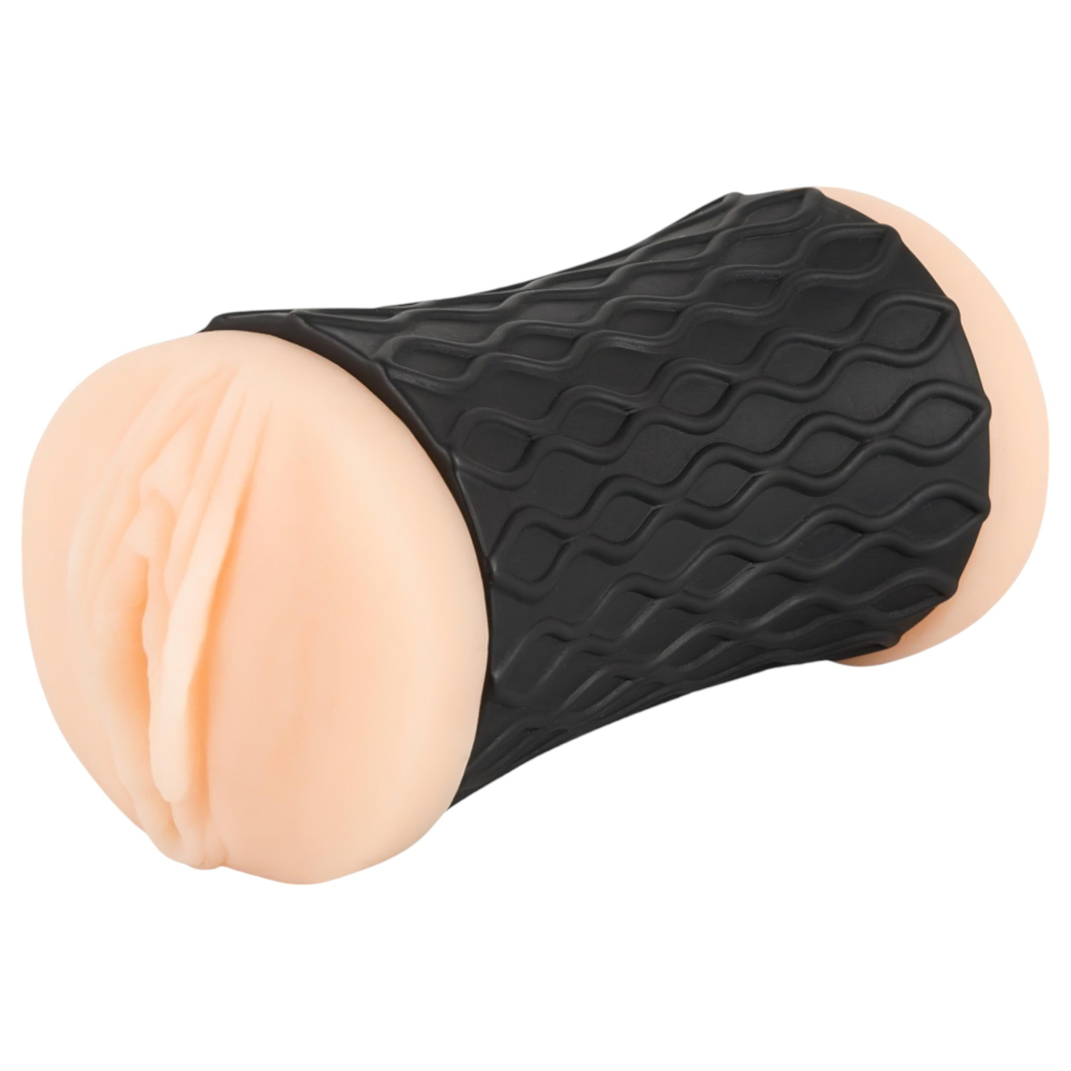 Nature Skin - vagina- en anale masturbator (naturel-zwart)