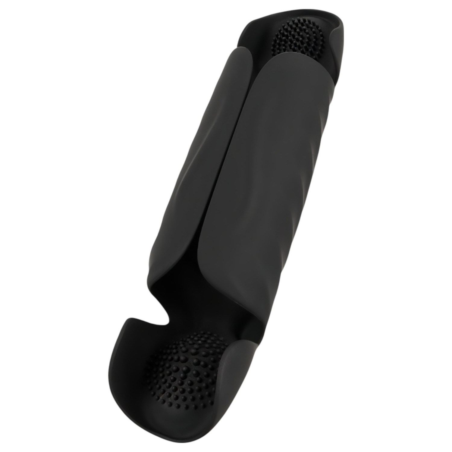 Rebel - eikelvibrator met 3 motoren (zwart)