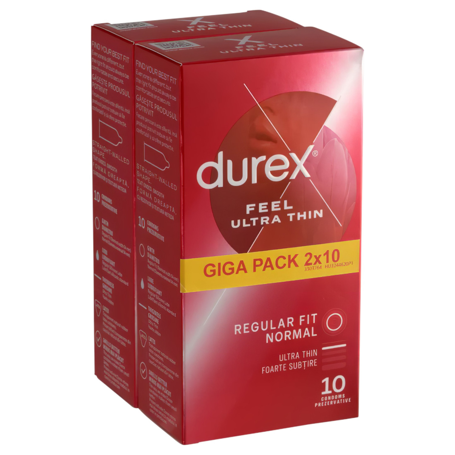 Durex - condooms - ultra dun en natuurlijk gevoel - 2 x 10 stuks