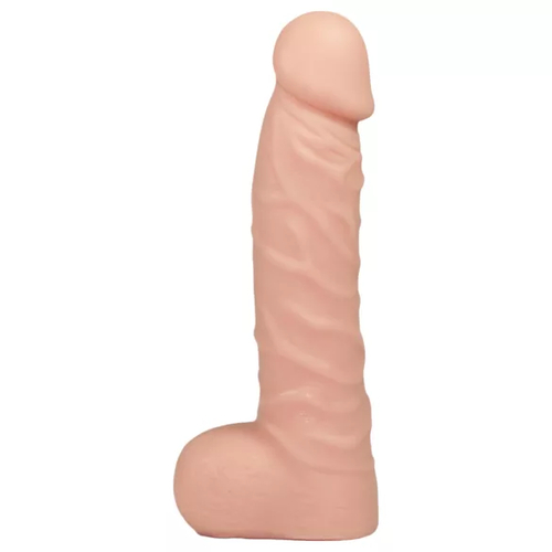 Levensechte dildo met natuurlijke vorm en geaderd oppervlak – Lovesexshop.nl sex shop